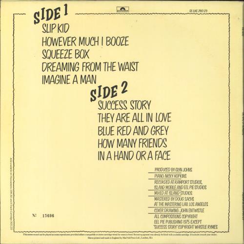 The Who The Who By Numbers - 1st UK vinyl LP album (LP